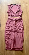  Missguided Two Piece Rust Skirt & Top Size 8