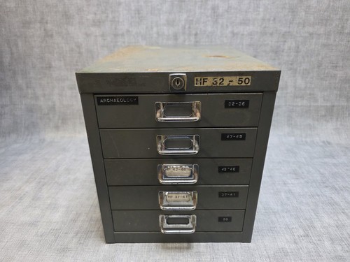 Vintage five drawer metal - five,
