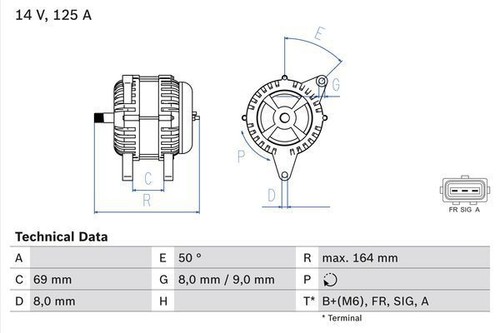 Bosch alternator for - alternator, ford