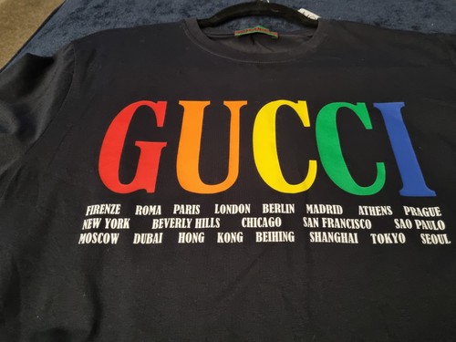 Men black gucci tee - men’s,