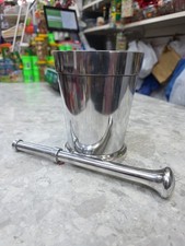 stainless steel mortar and
