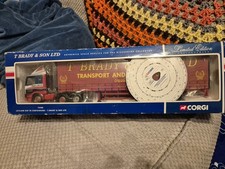 Corgi Modern Truck 75408 LEYLAND DAF 85 CURTAINSIDE TRAILER T. BRADY & SON LTD
