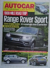 Range Rover Sport V8 5.0 Supercharged Autobiography  Road Test Report 2013.8page