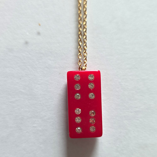 Vintage red domino - red,