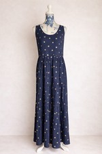 Boden Dress UK 16 Navy Gold