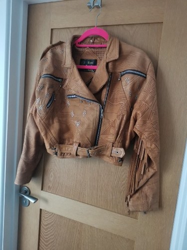 Real leather vintage biker - leather,