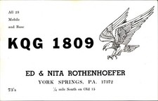 Vintage KQG 1809 CB Radio QSL