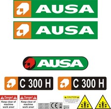 Ausa C 300 H Fork Lift Decal