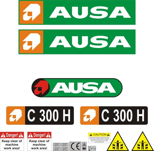 Ausa 300 fork lift decal - ausa, c