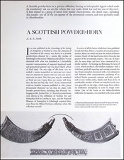 Scottish powder horn an - scottish, horn.