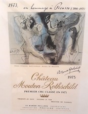 Pablo Picasso - Château Mouton Rothschild 1973 Lithograph