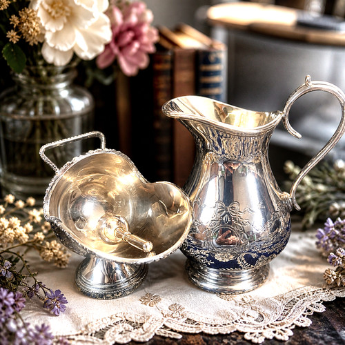 Vintage silver plate - silver,