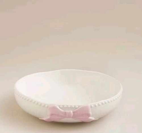 Set pink white bow - set,