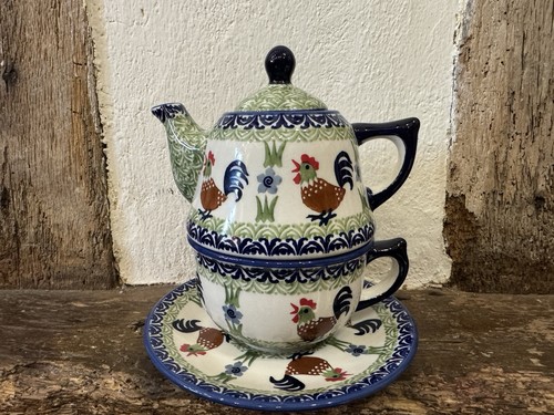 Teapot with cup handmade - with,