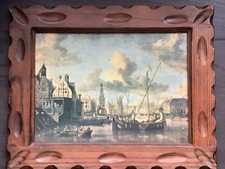 DECORATIVE ANTIQUE FRAMED SAILING PRINT/JACOBUS STORCK/COLLECTABLE/FRAMES