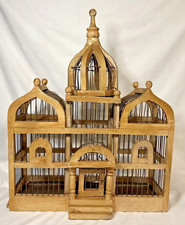 Vintage bird cage wire - &, wood