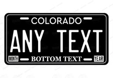 Custom Colorado Black License