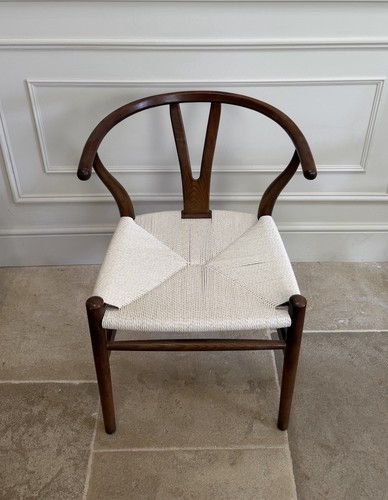 Walnut wishbone chair - walnut,