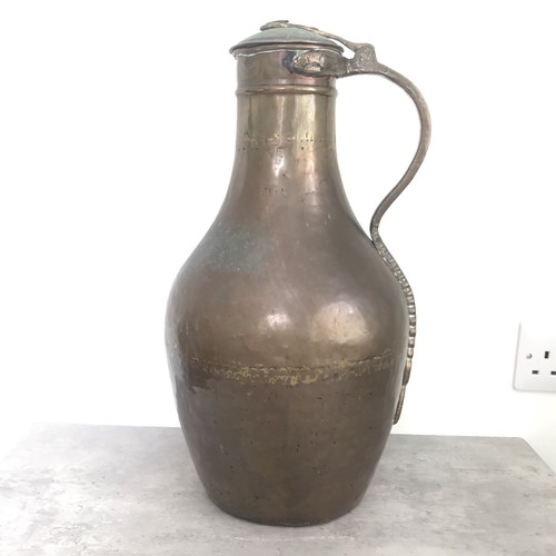 Antique hammered copper - copper, water