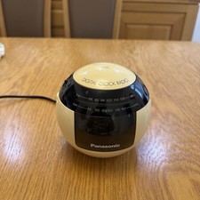Panasonic Space Age RC-70 AM/FM Digital Clock Radio Working Tested Cream Retro