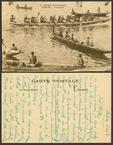 Senegal old postcard - postcard, dakar