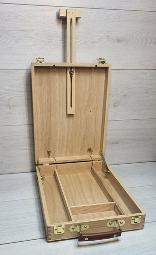 Wooden tabletop box easel - wooden,