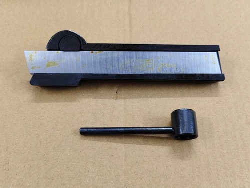 Large lathe parting tool cut - large,