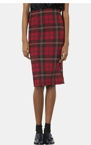 Topshop red plaid stretch - topshop,