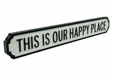 THIS IS OUR HAPPY PLACE Novelty Vintage Street Road Sign MDF Home Decor Gift