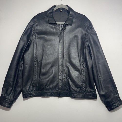 Vintage leather jacket men - leather,