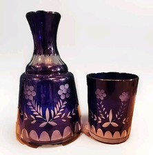 Vintage Bohemian Cobalt Cut