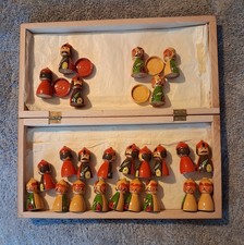 Vintage painted wood Russian