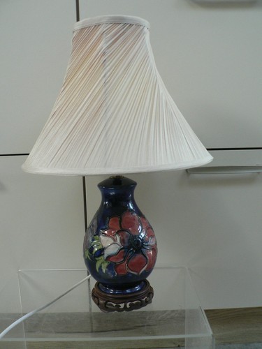 Moorcroft anemone lamp - moorcroft,