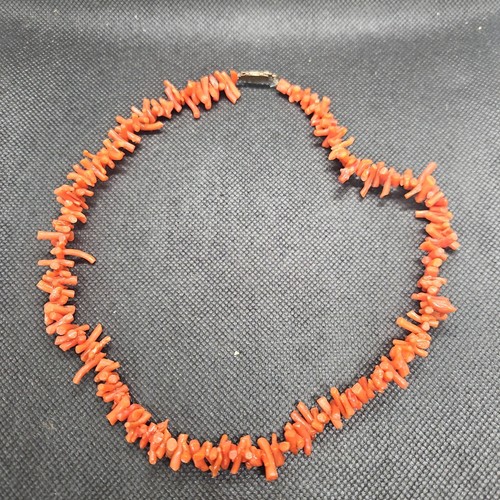 Vintage coral branch - vintage, necklace