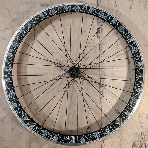 Hand painted 700c front wheel - hand,