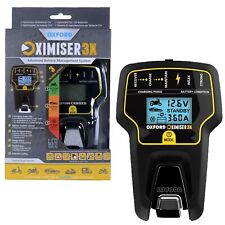 Oxford Oximiser 3X Motorcycle Bike 12V Battery Charger Optimiser Trickle Charge