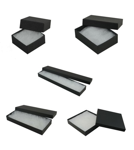 Matt black cotton filled large - black,