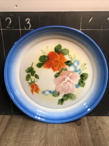 Vintage enamelware metal tray - enamelware,