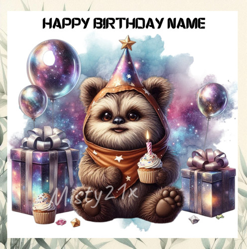 Personalised ewok birthday - ewok,