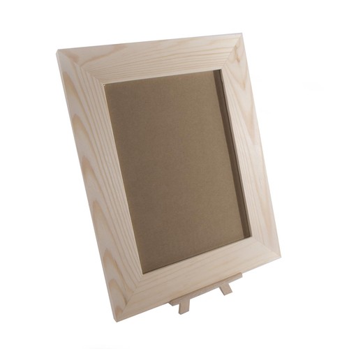 Unpainted pine wood picture - unpainted,