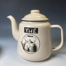Vintage retro French enamel