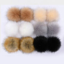 Fluffy 8/10CM DIY Balls Faux Fur Ball For DIY Pom Pom Pompom Hats Accessories AD
