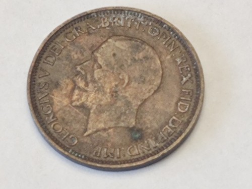 1933 king george half - 1933, penny