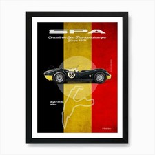 Spa, Lister-Jaguar Vintage Art