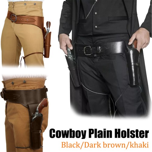 Western cowboy leather - cowboy, gun