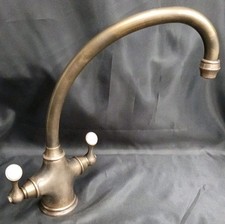 PERRIN & ROWE ETRUSCAN BARE AGED BRASS MONO MIXER TAP IDEAL BELFAST SINK