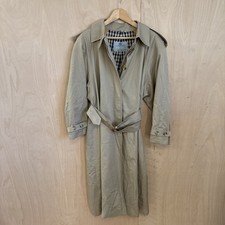 Aquascutum London Aqua 5 Tan/Beige Trench Coat Ladies 63cm Pit to Pit