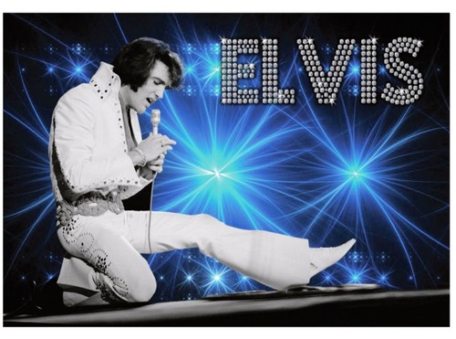 Elvis stage white - on,