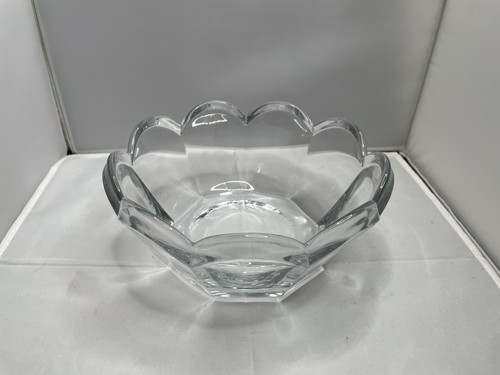 Vintage clear glass trinket - clear,