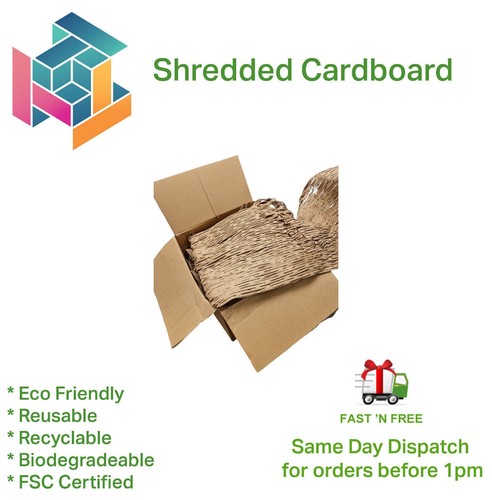 Shredded cardboard recycled - shredded,